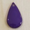 Sequin Emaillé en résine époxy goutte 21x13mm - Violet