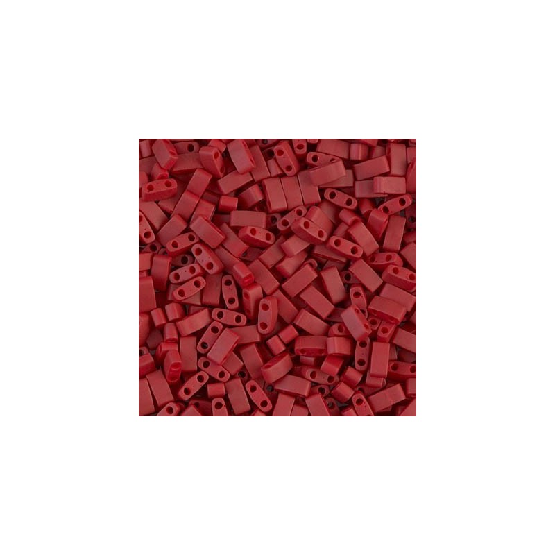 MHTL-2040 Miyuki Half Tila 5x2,3mm - Mat Metallic Brick Red - 5g