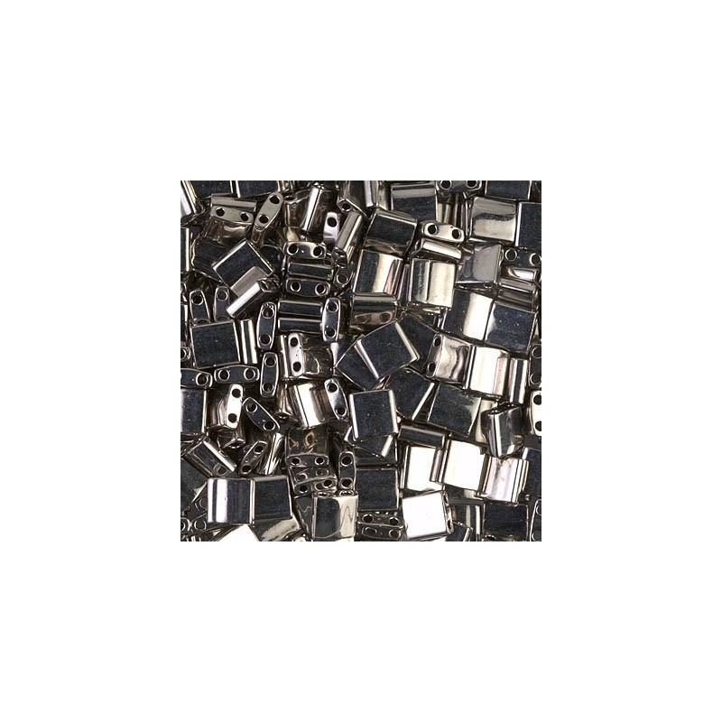 MTL-0190 Miyuki Tila 5x5mm - Plated Nickel- 5g