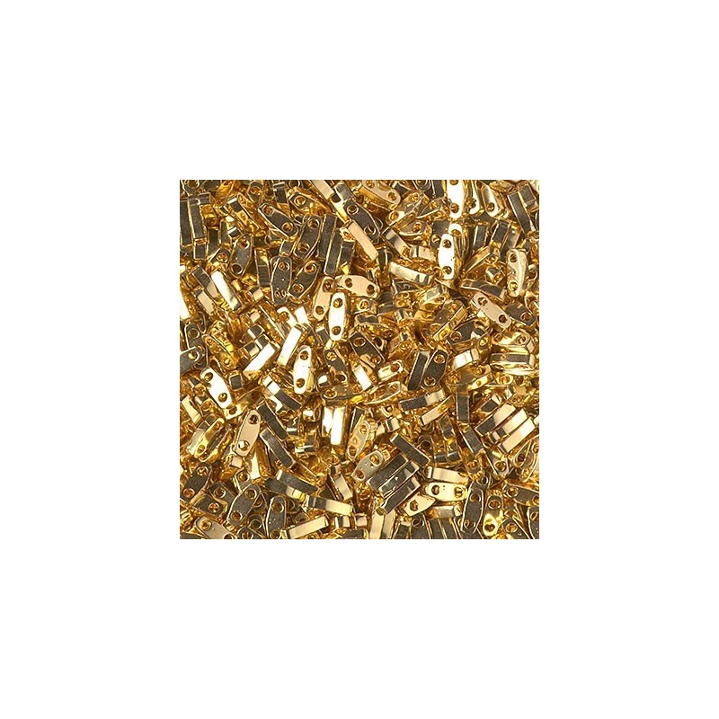 MQTL-0191 Miyuki Quarter Tila 5x1,2mm - Gold Plated 24 Carats - 5g