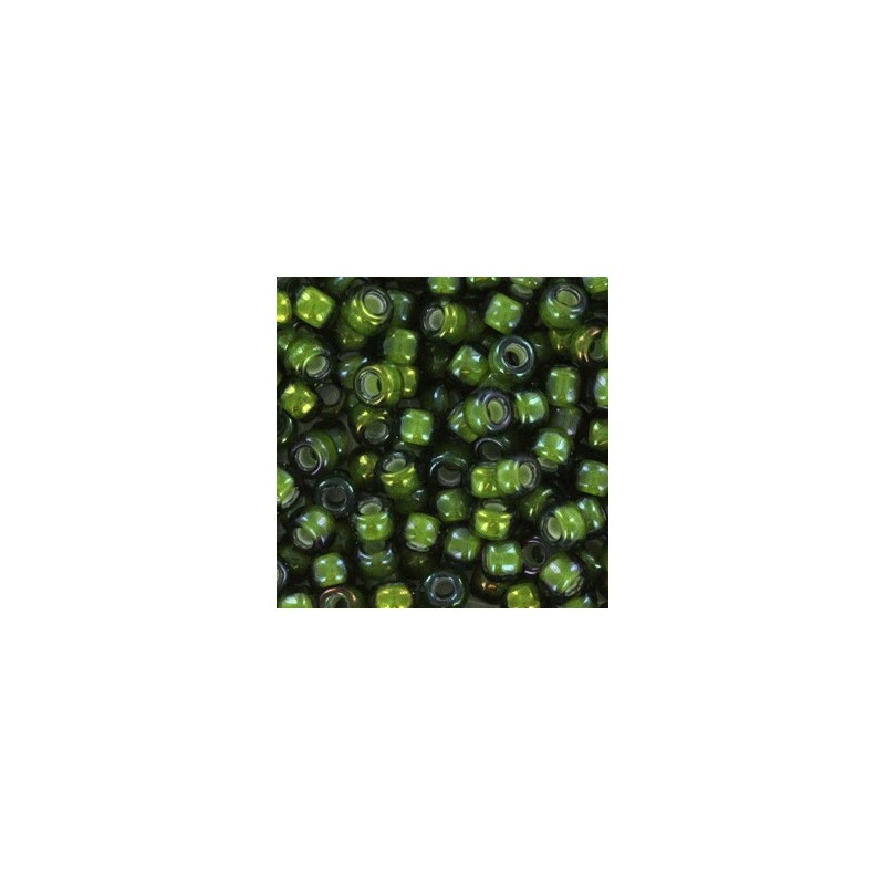 MR8-3764 Miyuki Rocailles 8/0 - Fancy Lined Soft Chartreuse - 8g