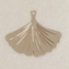 Breloque Laser Cut - Feuille de ginkgo - 18x22mm - Gold rose