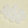 Perles en cristal à facettes - Coussin  - 3x4mm - Blanc Laiteux - Lot de 50
