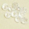 Perles en cristal à facettes - Coussin  - 3x4mm - Cristal Transparent - Lot de 50