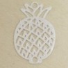 Connecteur Laser Cut - Ananas - 22x15mm - Argenté