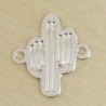 Connecteur Laser Cut - Cactus - 9x10mm - Argenté