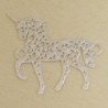 Connecteur Laser Cut - Licorne - 24x19mm - Argenté