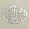 Connecteur Laser Cut - Ovale - 16x12mm - Argenté