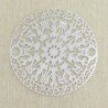 Connecteur Laser Cut - Rond rosace - 20mm - Argenté