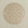 Connecteur Laser Cut - Rond rosace - 20mm - Gold rose