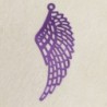 Pendentif Laser Cut - Aile d'ange - 49x20mm - Violet clair