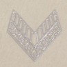 Pendentif Laser Cut - Chevron - 31x31mm - Argenté