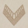 Pendentif Laser Cut - Chevron - 31x31mm - Gold rose