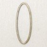 Connecteur forme évidée - Ovale - 10x25mm - Bronze