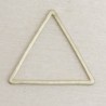 Connecteur forme évidée - Triangle - 17x15mm - Laiton brut