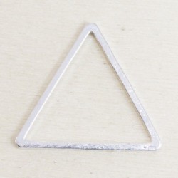 Connecteur forme évidée - Triangle - 19x17mm - Argenté