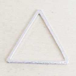 Connecteur forme évidée - Triangle - 19x17mm - Argenté