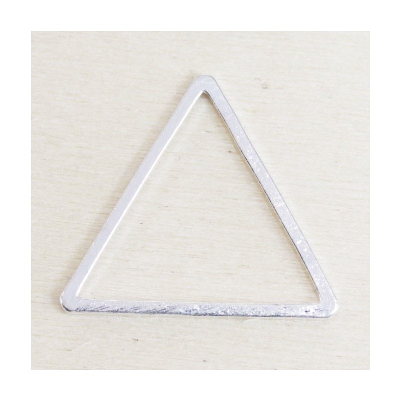 Connecteur forme évidée - Triangle - 19x17mm - Argenté
