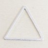 Connecteur forme évidée - Triangle - 19x17mm - Argenté