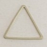 Connecteur forme évidée - Triangle - 20x18mm - Laiton brut
