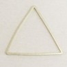 Connecteur forme évidée - Triangle - 24x21mm - Argenté
