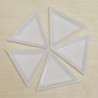 Triangle plastique - Blanc - Lot de 5