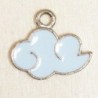 Breloque - Ciel - Nuage - 15x18mm - Emaillé - Bleu ciel