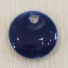 Sequin Emaillé en résine époxy rond 8mm - Bleu foncé