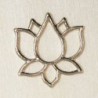 Breloque - Zen - Fleur de lotus - 20x21mm - Doré