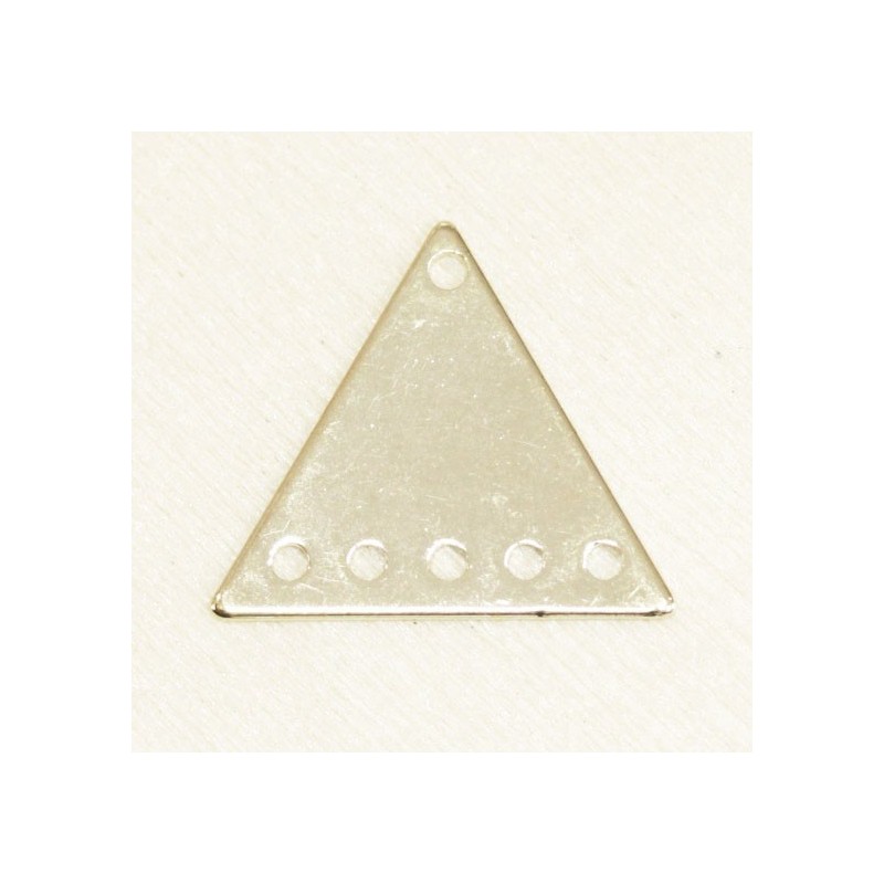 Intercalaire métal - Triangle - 5 trous - 15x13mm - Bronze