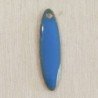 Sequin Emaillé en résine époxy navette 20x5mm - Bleu clair