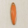 Sequin Emaillé en résine époxy navette 20x5mm - Orange