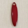 Sequin Emaillé en résine époxy navette 20x5mm - Rouge