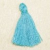 Pompon de fil de coton - 30 à 40 mm - Bleu Turquoise Clair