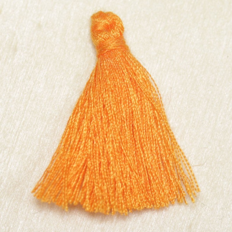 Pompon de fil de coton - 30 à 40 mm - Orange Clair
