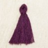Pompon de fil de coton - 30 à 40 mm - Violet Aubergine