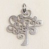 Pendentif - Acier inoxydable - Arbre de vie - 20x20mm - Argenté foncé