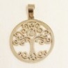 Pendentif - Acier inoxydable - Arbre de vie - 27,5mm - Doré