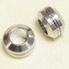 Perle - Acier Inoxydable - Cylindre - 11x6,5mm - Argenté foncé