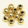 Perles - Acier Inoxydable - Rondes - 3mm - Doré