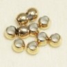 Perles - Acier Inoxydable - Rondes - 3x2mm - Doré