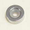 Perle - Acier Inoxydable - Rondelle avec caoutchouc - 8,5x3mm - Argenté foncé