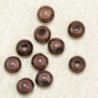 Perles Magiques Rondes 4mm - Lot de 10 Perles - Marron
