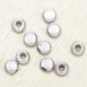 Perles Magiques Rondes 4mm - Lot de 10 Perles - Violet Parme