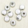 Perles Magiques Rondes 6mm - Lot de 10 Perles - Blanc