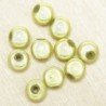 Perles Magiques Rondes 6mm - Lot de 10 Perles - Vert Citron
