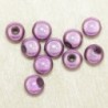 Perles Magiques Rondes 6mm - Lot de 10 Perles - Violet