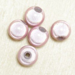 Perles Magiques Rondes 8mm - Lot de 5 Perles - Rose Clair