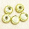 Perles Magiques Rondes 8mm - Lot de 5 Perles - Vert Citron