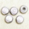 Perles Magiques Rondes 8mm - Lot de 5 Perles - Violet Parme